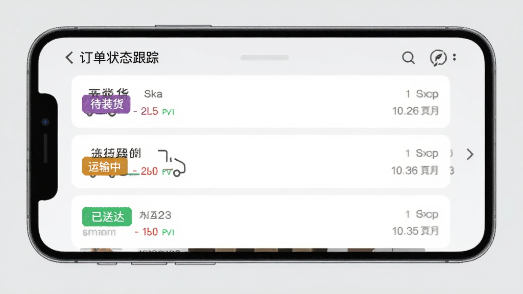 ����˾���涩��״̬���ٽ��棬�ֻ���Ļ��ʾ�����б���ÿ�������в�ͬ��ɫ��״̬��ǩ���װ���������С����ʹ���沼�����룬����Ϊǳ��ɫ������Լ���񣬻��ʸɾ����޶���Ԫ�ء�