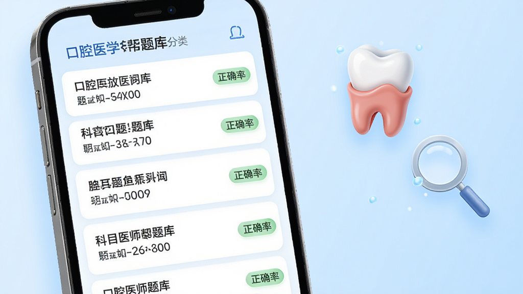 ��ǻҽʦ����������ҳ�棬�ֻ���Ļ��ʾ��ǻҽѧ����Ŀ����б���ÿ����Ŀ�Աߴ�����ȷ�ʱ�ǩ�������Ҳ�Ư��������ģ�ͺͷŴ�ͼ�꣬����Ϊǳ��ɫ���䣬�����������Ű����룬����Լҽ�ƿƼ��磬ϸ��ͻ������������Ŀ���ƣ����ʸ��壬�ɾ����޶���Ԫ��