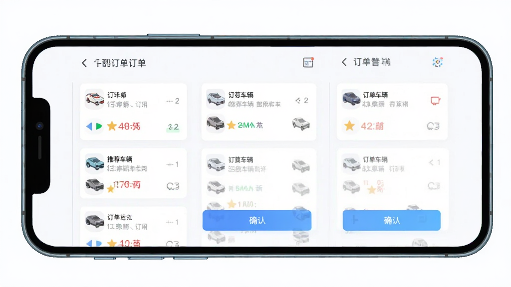 �������������ܵ����ɵ����棬��������Ϊ�ֻ���Ļ��ʾ�����䶩���б����Ƽ����������ֲ������·��������Ϊ�����Լ�廭��ϸ�ڰ���������Ƭ������ͼ�ꡢȷ�ϰ�ť�������������ɾ����޶���Ԫ��