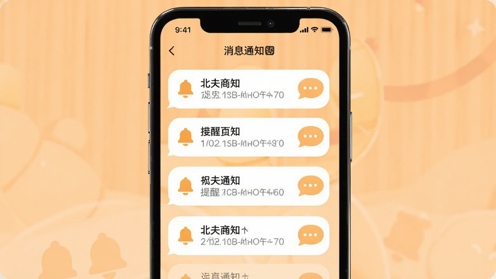 �����̼Ұ���Ϣ֪ͨ���棬�ֻ���Ļ����������Ϣ���ѣ���������ͼ����Ի����ݣ�����Ϊǳ��ɫůɫ������������Ѻã��Ű��࣬���ʸɾ��޶���Ԫ��