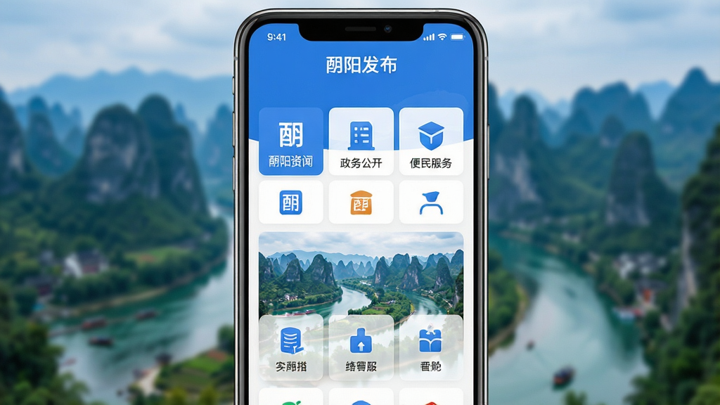 һ��չʾ�����ֻ���Ļ��ͼƬ����Ļ����ʾ��������APP����ҳ���棬��������ɫ�Ͱ�ɫΪ��ɫ���������С��������������ֱ�ʶ���·�������������Ѷ�����񹫿�����������ͼ��ģ�飬�������������ر�־��ɽˮ�羰���黯���������岼������������ִ���࣬���ʸɾ����޶���Ԫ��