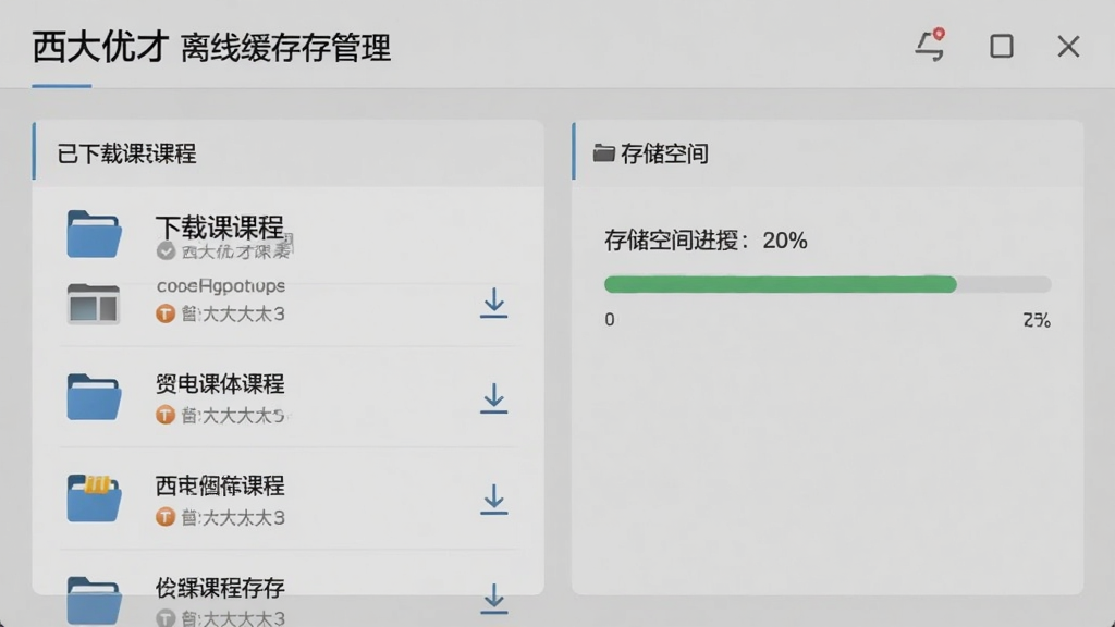 �����Ų����߻���������棬չʾ�����ؿγ��б���洢�ռ������������Ϊ��Լ�Ļ�ɫ�����������ʵ�ã�ϸ�ڰ������ؼ�ͷ���ļ���ͼ�꣬���ʸ��壬���ָɾ�