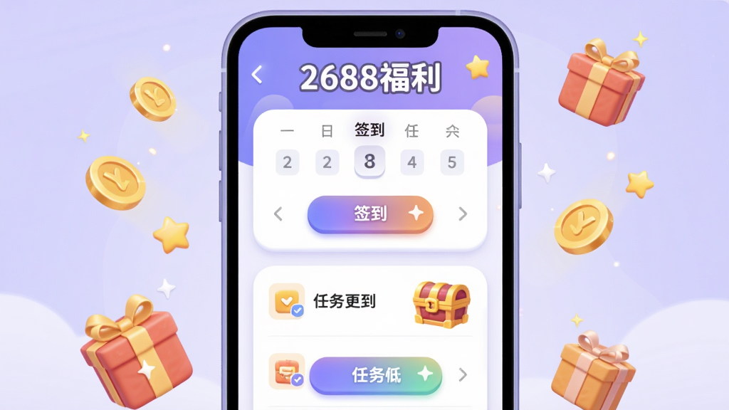 һ��չʾ��2688�����������Ľ���Ĳ廭����������Ϊ�ֻ���Ļ����Ļ�ڳ���ǩ�������������б��ͱ���ͼ�꣬�����С�2688����������������Ϊ����ɫ���䣬�ֻ���ΧƯ����ҡ���к�����Ԫ�أ����ֲ������½ṹ�����Ϊ�ɰ���ͨ��廭��ϸ�ڰ���Բ����塢���䰴ť��΢��Ч������������������ɾ����޶���Ԫ��