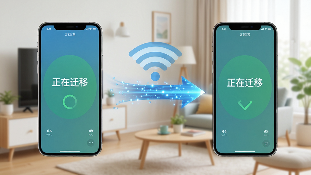 ΢�����¼һ��Ǩ��һ��ֱ��Ǩ�ƹ���չʾͼ�������������ֻ�ͨ�������ź����ӣ��м�����������ͷ���ֻ���Ļ��ʾ������Ǩ�ơ�����������Ϊ��ͥWiFi��������������죬ϸ�ڷḻ�������������޶���Ԫ��