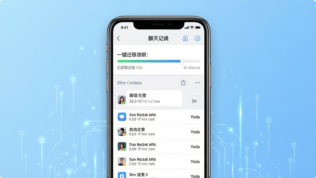 ΢�����¼һ��Ǩ�������������ͼ����������չʾ�ֻ���Ļ����Ļ����ʾ�����¼Ǩ�ƽ���������Ǩ���ļ��б�������Ϊ����ǳ��ɫ���䣬������¿Ƽ��У�ϸ�����������ʸɾ����޶���Ԫ��