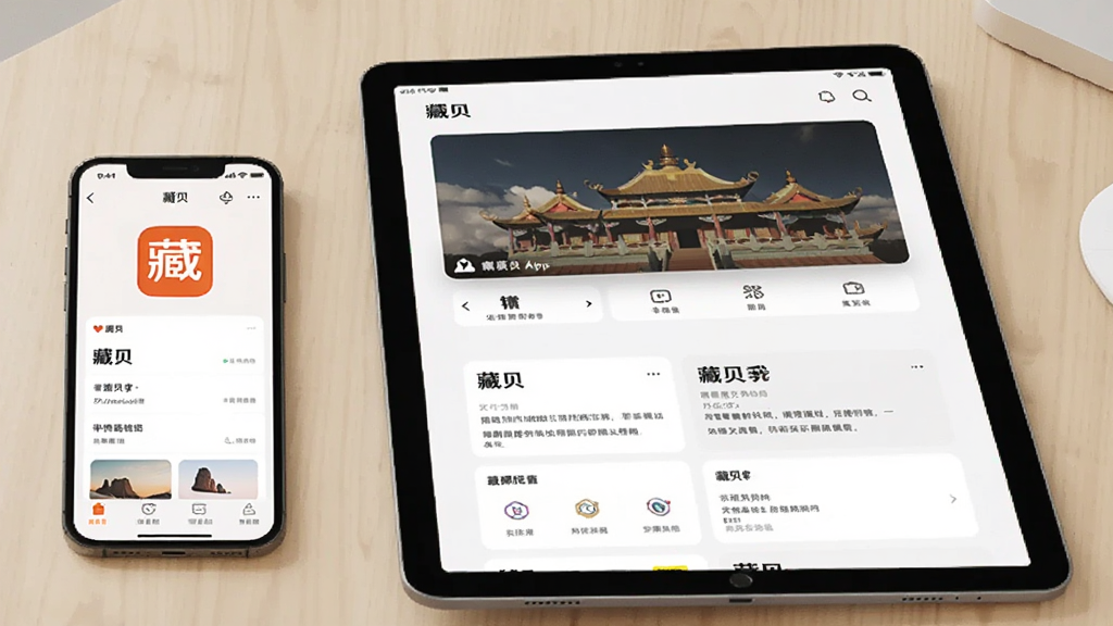 һ��չʾ�ر�App���ֻ���ƽ����ͬʱ���е�AI��ͼ����������Ϊһ���ֻ���һ̨ƽ����Բ��ŷ��������ϣ������豸��Ļ����ʾ�ر�App�Ĳ�ͬҳ�棬����Ϊǳľɫ���棬����Լ���£�ϸ�ڰ����豸�߿����Ļ��ʾ���ݣ����ʸɾ����޶���Ԫ��