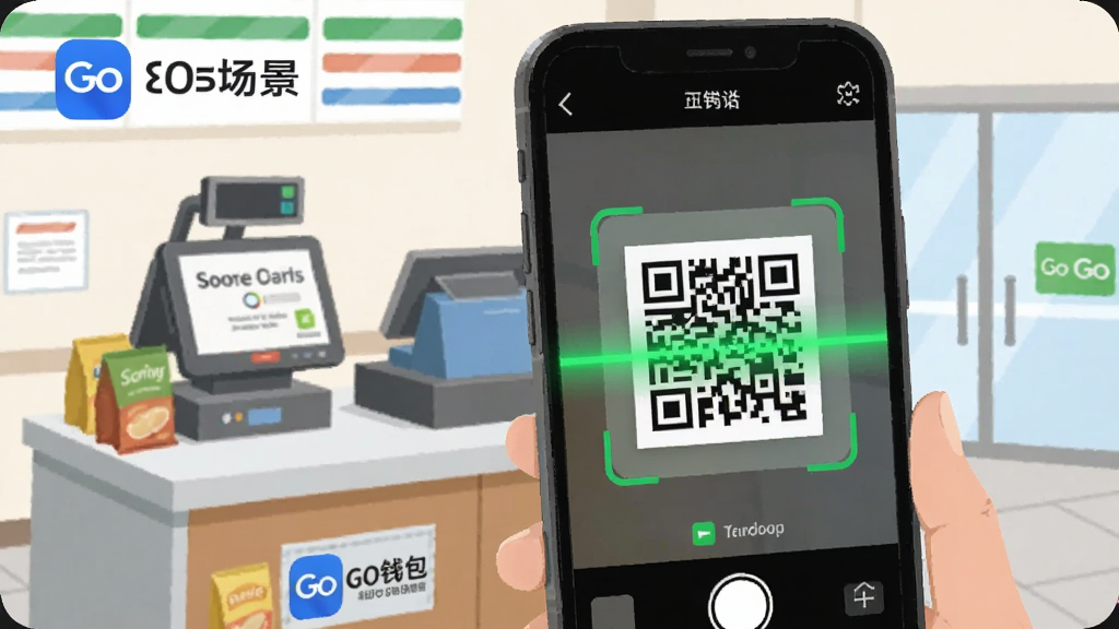 GoǮ��Ӧ��ɨ��֧������չʾͼ���ֻ���Ļ��ʾɨ���ά����棬��ɫɨ�������ڶ�ȡ��Ϣ���Ա��б���������̨Ԫ�أ��������GoǮ��Logo�����������������ƽ�廭�磬ϸ�����������ʸɾ�