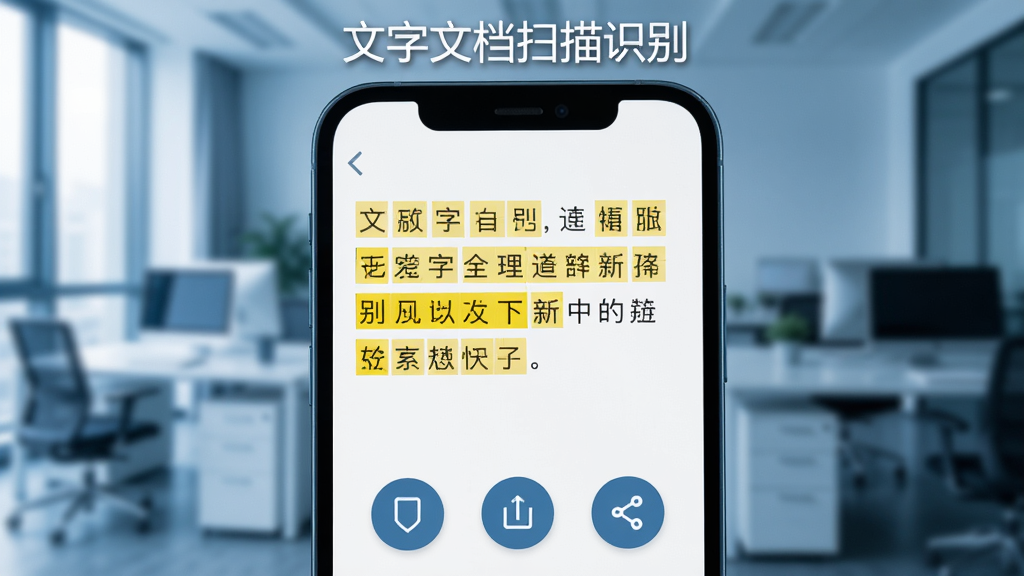 һ���ֻ���д��ͷ����Ļ��ʾ����ʶ�����༭���棬�ı��������м����ַ�����ɫ������ǣ���Ļ�·��и��ơ���������������Բ�ΰ�ť���������黯�İ칫����������ɫ��ƫ��ɫϵ������ִ���Լ�������������ֻ���Ļ�Ϸ������ֱ�ע
