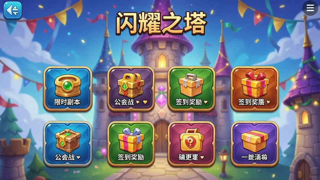 һ����Ϸ����Ľ��棬��������ʾ�������ͼ�꣬����ʱ����������ս��ǩ�������ȣ������ǽ���������ħ���������Ϊ��ͨ��Ⱦ��ɫ�����ޣ�����������ϸ�ھ��£����ʸ��壬����ɾ����޶���Ԫ�أ������д��С���ҫ֮�������֡�