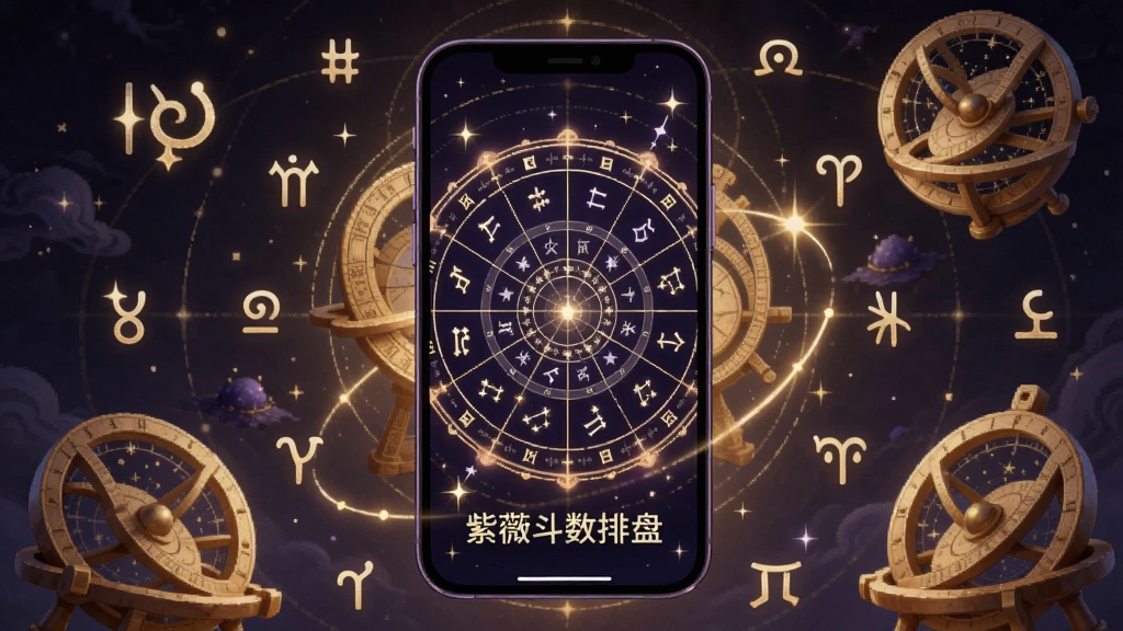 һ��AI���ɵĲ廭������������һ�������ֻ���Ļ��ʾ��΢�������̣���Χ�����Ž�ɫ���׷�����Ŵ���������Ԫ�أ��������ֻ�Ϊ����������ɢ������ںϹŵ���Ƽ��У�ϸ�������������������ǵ���˸�����ʸ��壬�ɾ��޶���Ԫ�أ������д���