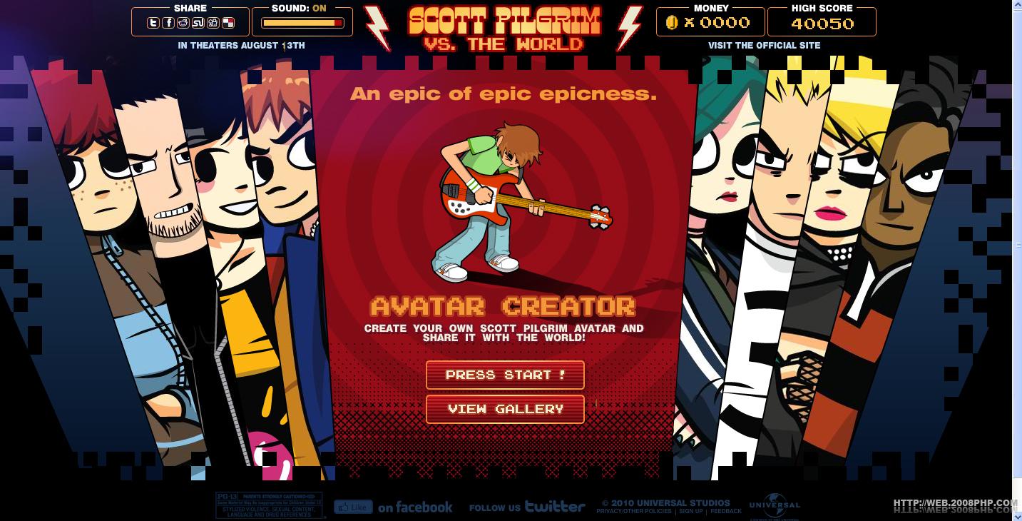 ˹����Ƥ������(Scott Pilgrim) �����־����Ӱ����Ա�