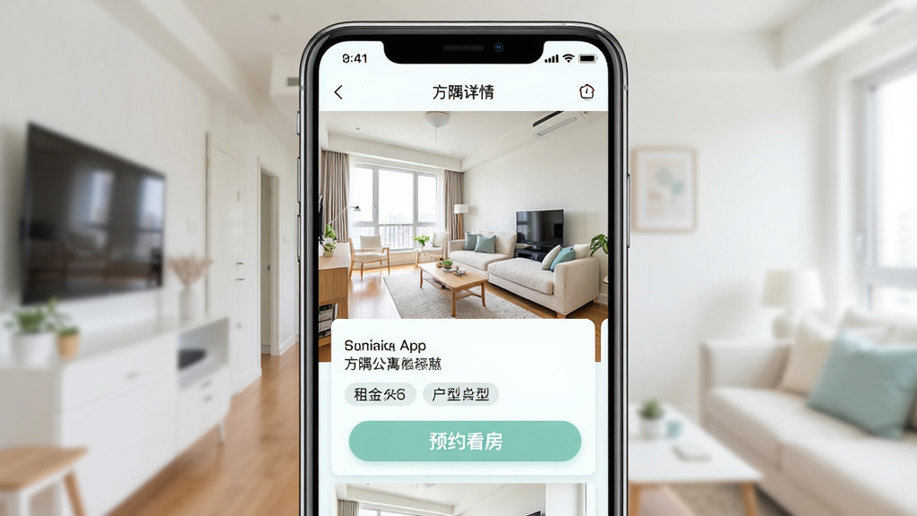 һ��չʾ���繫ԢAPP��Դ����ҳ���ֻ�����ͼ����������Ϊ�ֻ���Ļ����Ļ�ڰ�������ʵ�Ĵ�ͼ�����۸񡢻��ͱ�ǩ��ԤԼ������ť������Ϊ���¹���ʽ�Ű棬���Ϊ����ǳɫϵ��ϸ�ڰ���������������Ƭ�������Ϣ��Ƭ�����ʸ��壬�ɾ����޶���Ԫ��