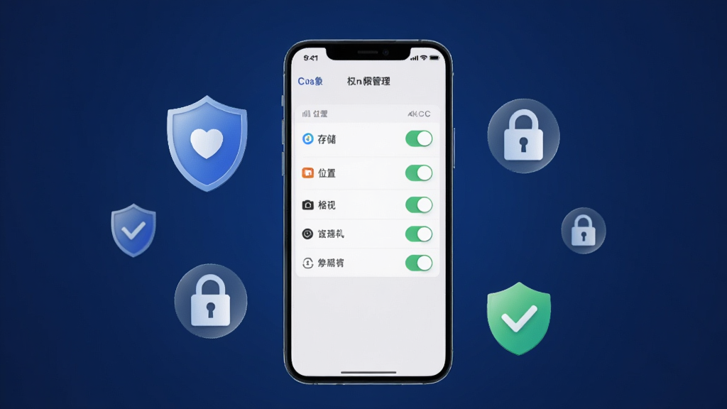 һ��������APP��˽��ȫΪ���������ͼ��������һ���ֻ���Ļ��ʾȨ�޹������棬�������г��洢��λ�á������Ȩ�޿��أ��ֻ���Χ�����Ŷ��ơ������Թ��Ȱ�ȫͼ�꣬����Ϊ����ɫ���䣬����������רҵ�������������ɾ��޶���Ԫ�أ�ͻ����ȫ���ŵĲ�Ʒ����