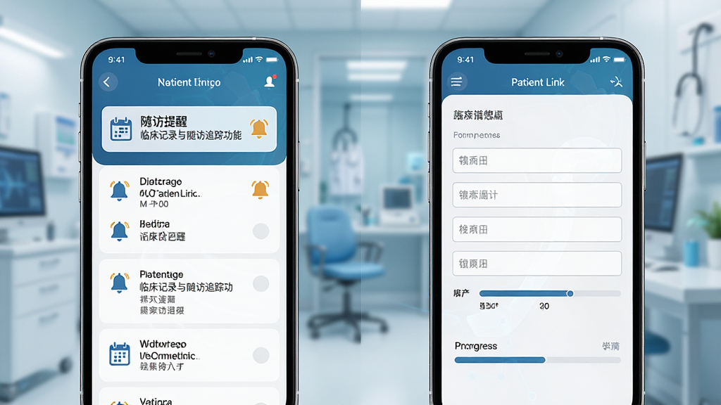Patient Link �ٴ���¼�����׷�ٹ���չʾ������Ϊ�����ֻ����ţ�����ֻ���ʾ�������֪ͨ�б����Ҳ��ֻ���ʾ�ٴ���¼��д����������Ϊ���ҶԱ����У�����ִ�ҽ�ƿƼ��У�ϸ�ڰ�������ͼ�ꡢ������������������򡢽���ָʾ�������ʸ��壬�ɾ����޶���Ԫ��