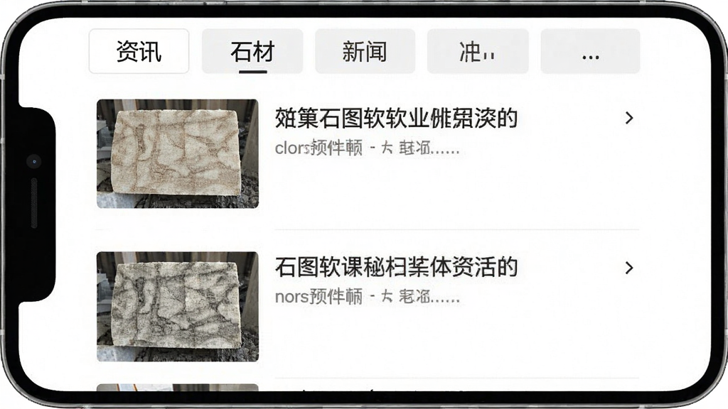 ʯͼ������Ѷҳ�棬�ֻ���Ļչʾʯ����ҵ�����б���ÿ��������������ͼ�ͱ��⣬ҳ�涥������Ѷ�����ǩ��������רҵ��࣬�������������ʸɾ����޶���Ԫ��