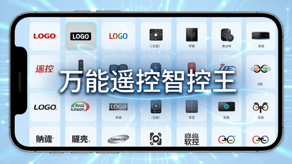 ����ң���ǿ�����������չʾ������������б����ֻ���Ļ�г��ֲ�ͬƷ��LOGO���豸����ͼ���ٲ������֣�����Ϊ����ɫ�Ƽ���Ч����������ͻ���������ơ�����ң���ǿ���������������ִ���Լ��ϸ�����������ʸɾ����޶���Ԫ��