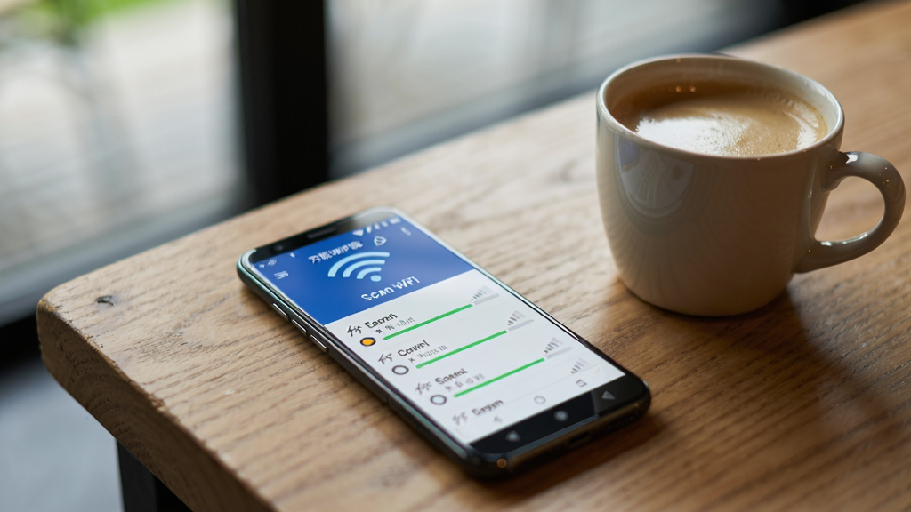 һ����׿�ֻ�����ľ���ϣ���Ļ��ʾ����WiFi�׿�������ɨ�踽��WiFi�������г�����ȵ����ƺ��ź�ǿ�������ֻ��Ա���һ�����ȣ������黯���������������������ɾ��޶���Ԫ��
