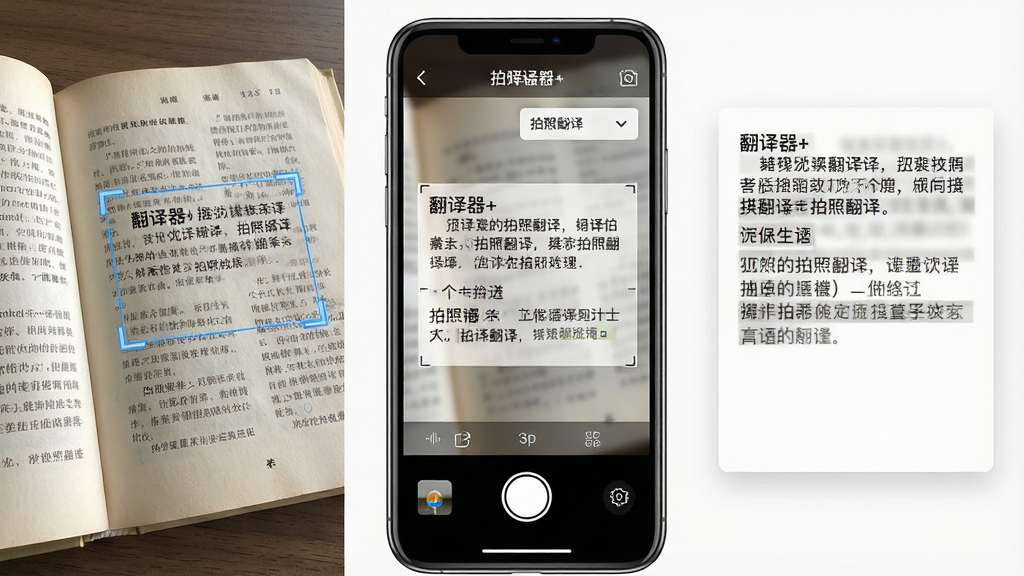 һ��չʾ������+���շ��빦�ܵ�ʾ��ͼ������Ϊ�ֻ�����ͷ��׼һ�������鼮��ҳ�棬�ֻ���Ļ��ʾ������+������ʶ����棬ԭ�ĺ������Զ��շ�ʽ���֣����ֲ������������ַ������Ϊ�鼮ʵ��м�Ϊ�ֻ���Ļ��д���Ҳ�Ϊ���ĸ���Ч�����Ű��������򣬷��Ϊдʵ��Ʒչʾ�磬ϸ�ڰ�����ҳ����������ʶ�������ѡ�������˵�����Ļ��������ʾ