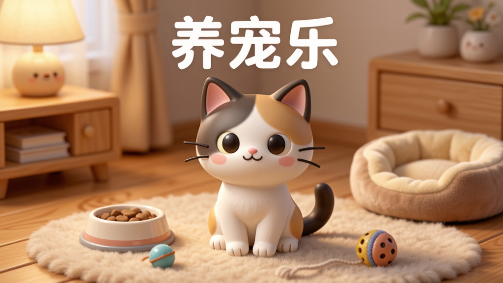 һֻ�ɰ����������è������ܰ�Ŀ�����̺�ϣ���Χ�ڷ���ʳ�衢������С�ѣ����������Ϸ���ʾ�������֡������֣�����ͻ��������Ҿӻ��������ֲ������Ĺ�ͼ���Ű��࣬���Ϊ��ů�����Ŀ�ͨ��Ⱦ��ϸ�ڰ�����͵ĵƹ⡢ë���ʸС�ľ�ʵذ����������ʸ��壬�ɾ����޶���Ԫ��