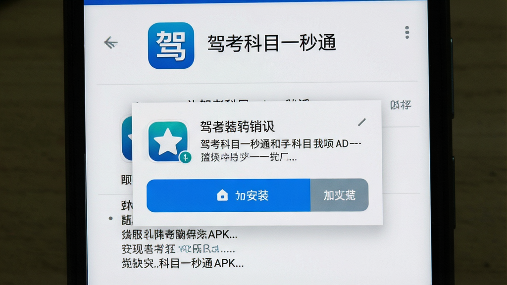 һ��չʾ��׿�ֻ���װ�ݿ���Ŀһ��ͨAPK�ļ��ĳ���ͼ������Ϊ�ֻ���Ļ��ʾ��װȷ�ϵ������Ϸ��С��ݿ���Ŀһ��ͨ��Ӧ��ͼ�������ƣ�����Ϊ���е�������Ȩ��˵���밲װ��ť�����Ϊ��׿ϵͳԭ����װ���棬ϸ�ڰ�����ɫ��װ��ť����ɫȡ����ť��Ӧ��ͼ�ꡢȨ���б����֣����������ɾ��޶���Ԫ��