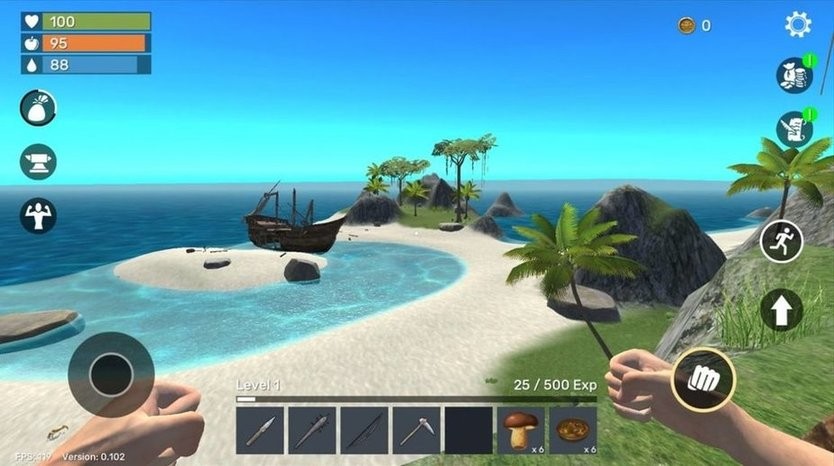 δ֪��������(Uncharted Island) Ѱ�ҵ�ˮ��Դ��Ҭ��ȡˮ���� �ĵ�������ͼ