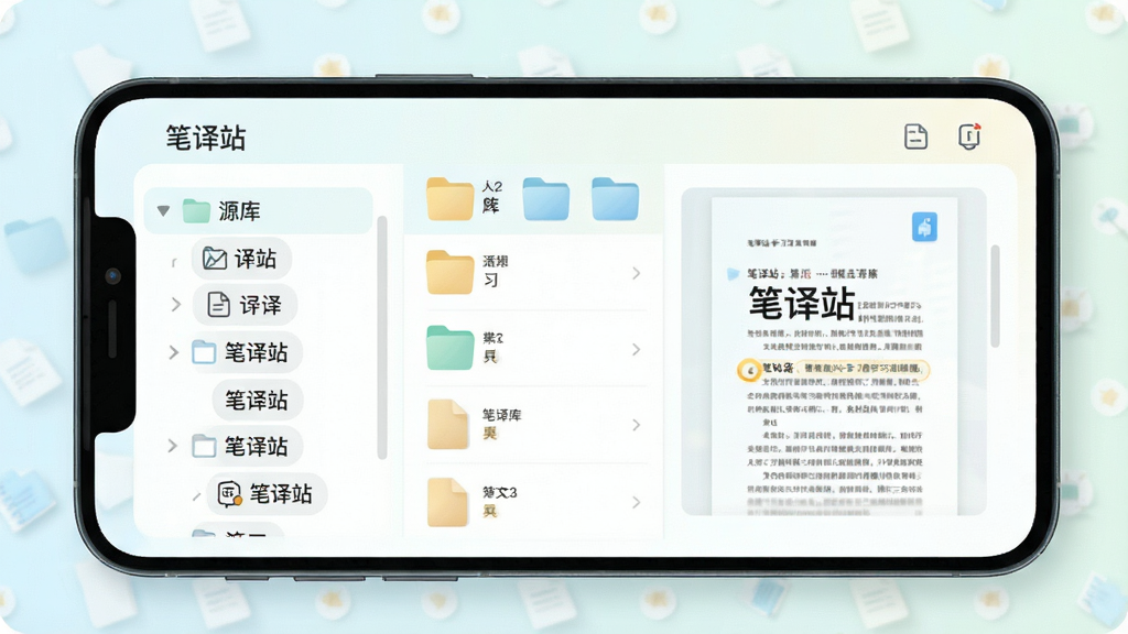 ����վѧϰ��Դ����棬�ֻ���Ļչʾ�����ļ��к��ĵ��б��������Ŀ¼�����Ҳ���ʾ�ĵ�Ԥ������ɫ��ͣ��������ǳɫ������������ͼƬ������Ϊ������վ��