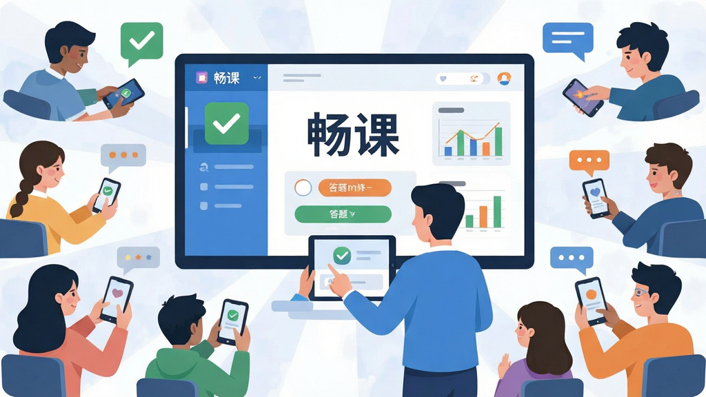 һ��չ���ǻ۽�ѧ�����Ĳ廭������������һ�����Ļ��ʾ�����Ρ����棬��Ļǰ���н�ʦʹ��ƽ��ٿأ���Χ�����Ŷ���ѧ�����ֻ����뻥�������ֲ������ķ���ʽ��ͼ���Ű����룬���Ϊ�ִ���ƽ�������廭��ϸ�ڰ���ǩ����ͼ�ꡢ����ѡ�ť���������ݡ�����ͼ���������������ɾ����޶���Ԫ��