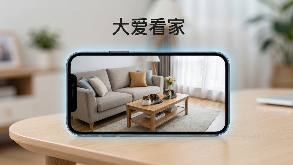 �󰮿�������������ȫòչʾ��������һ�������ֻ���Ļ������ʾ��ͥ�������ʵʱ���棬��������ɳ���輸�ͳ���è������Ϊ�ֻ����з�����ǳɫľ�����棬�Ű��Ϸ�����������