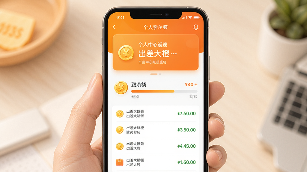 �������ֻ�Ӧ�ø������ķ���Ǯ��ҳ�棬����Ϊ������Ƭ���·���ϸ�б����Ű�����Գƣ����Ϊ��ů��ɫ�����磬ϸ�ڰ������ͼ�ꡢ�������뵽��״̬�����������ɾ��޶���Ԫ�أ����������ֱ�ע�������ȡ�
