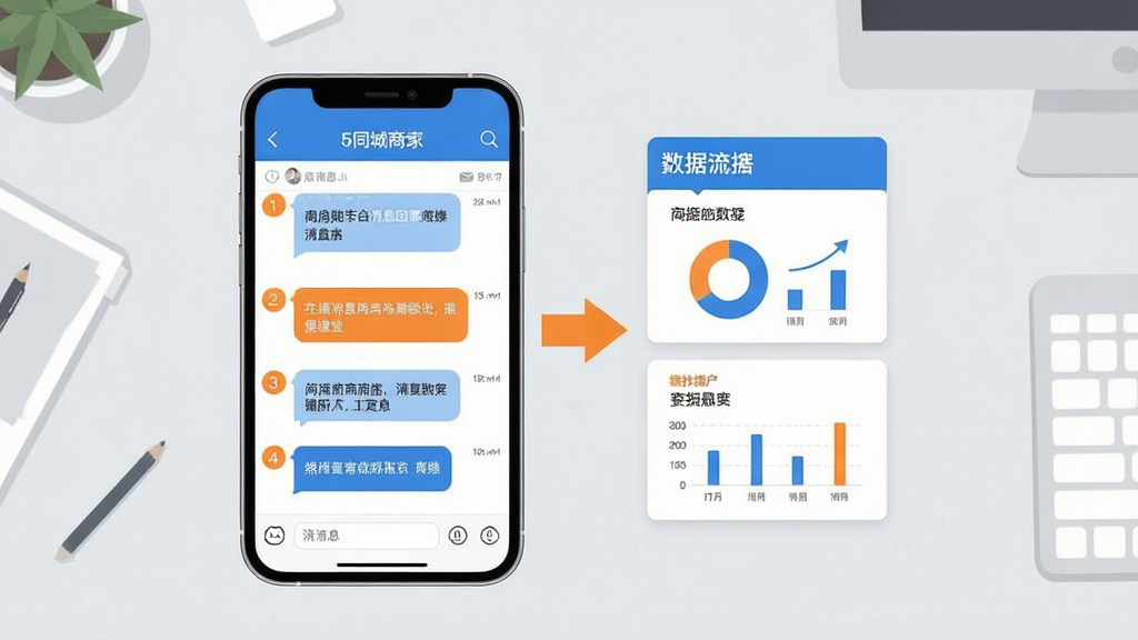 һ��չʾ58ͬ���̼Ұ���Ϣ�ظ������ݲ鿴�������̵�AI��ͼ���������ֻ���Ļ�������ʾ��Ϣ�б����Ҳ���ʾ���ݿ�Ƭ���м��м�ͷ���ӡ�����Ϊ�ֻ����У�������ǳ��ɫ�칫���档�Ű������ҷ�����������ͷ�������ߡ����Ϊ��ƽ���̳̲�ͼ���ɫ���������ס���Ϊ����ϸ������Ϣ���ݺ�ͼ��Ԫ�ؼ�࣬������������ȷ�����ʸ��壬����ɾ����޶���Ԫ�ء�