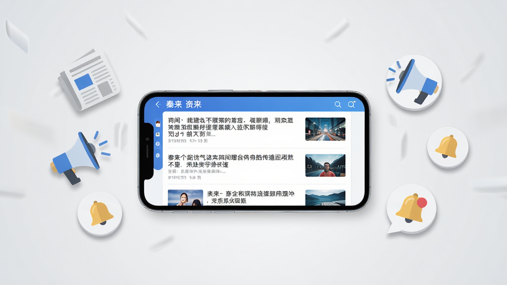 ��������һ���ֻ�������ã���Ļ��ʾ��������App����Ѷ�б�ҳ�棬ҳ���������ű��⡢����ͼ�ͷ���ʱ�䣬�ֻ�����Ư���ű�ֽ�����ȡ�֪ͨ������ͼ�꣬����Ϊǳ��ɫ���䣬���ֲ��öԳƹ�ͼ�����Ϊ��ƽ����ƣ�ɫ���԰�ɫ����ɫΪ����ϸ�ڰ���ͼ����Ӱ�������Ű����������ʸ��壬�ɾ����޶���Ԫ��