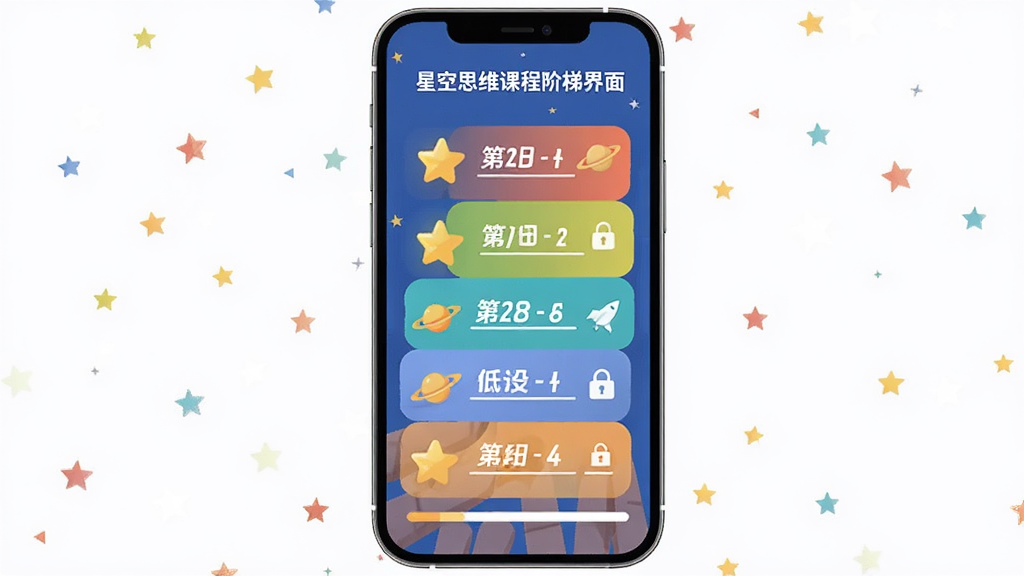 �ǿ�˼ά�γ̽��ݽ��棬����Ϊ�ֻ���Ļ��չʾ�ɵ͵��ߵĿγ̵ȼ�·��ͼ�������������У��Ű��η��������Ϊ��ƽ��������ƣ�ϸ�ڰ�������ͼ�ꡢ����ͼ�ꡢ�������������������ɾ����޶���Ԫ��