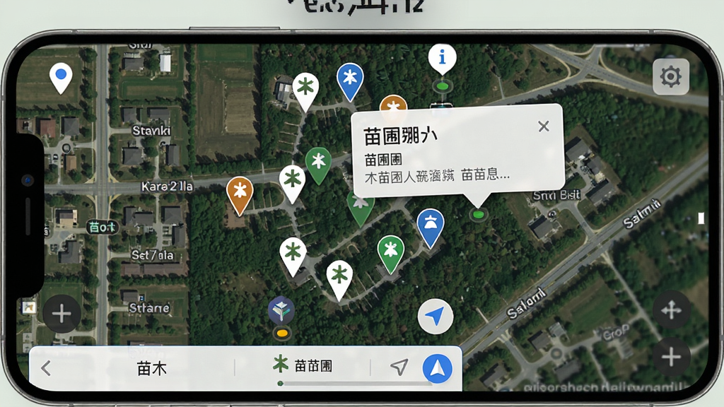 ��ľ�˵�ͼ���繦�ܽ��棬��������Ϊ�ֻ���Ļ��ʾ��ͼģʽ����ͼ�Ϸֲ������ľ��ǵ㣬�����ǵ���������Ϣ��Ƭ������Ϊ���ǵ�ͼ�͵�·������Ϊȫ����ͼ�ӵײ���Ϣ�����Ű�ֱ�ۣ����Ϊ�ִ���ͼӦ�÷磬ϸ�ڰ�����λͼ�ꡢ��Ϣ���ݡ�������ť�����ʸ��壬�ɾ����޶���Ԫ��