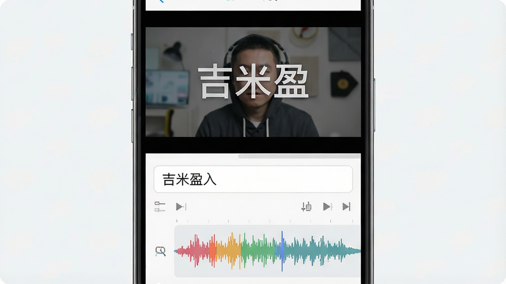 ����ӯ��Ƶ��Ļ�༭���棬�ֻ���Ļ����չʾ���ϰ벿��Ϊ��ƵԤ��������ʾ������ӯ��ˮӡ���°벿��Ϊ��Ļ���������Ƶ���ι��������Ϊǳɫ���⣬���Ϊ��ˬ�����ƶ�Ӧ�ý��棬ϸ�ڰ�����ɫ�����������꣬���ʸ��壬����ɾ����޶���Ԫ��
