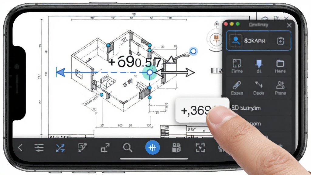 CAD��ͼ����Ѳ�����ע������ʾ������Ϊ�ֻ���Ļ��ʾCADͼֽ�����������壬����Ϊ�Ϸ�ͼֽ�����·����������Ű���ͻ������������ֵ���ע��ͷ�����ΪдʵUI����磬ϸ�ڰ�����ָ���ز�������׽���������������򣬻��ʸ��壬�ɾ����޶���Ԫ��