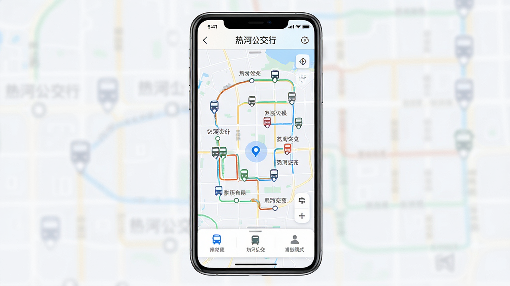 �ܱ�վ�����ͼģʽ���棬����Ϊ�ֻ���Ļ��ʾ���Ⱥӹ����С���ͼҳ�棬��ͼ�ϱ�ע�������վ��ͼ�����·�켣������Ϊȫ����ͼ�ӵײ���Ƭ�����Ϊ��ˬǳɫϵ��ϸ�ڰ���վ�����Ʊ�ǩ����·��ɫ���ֺͶ�λ���㣬���ʸ��壬�ɾ����޶���Ԫ��