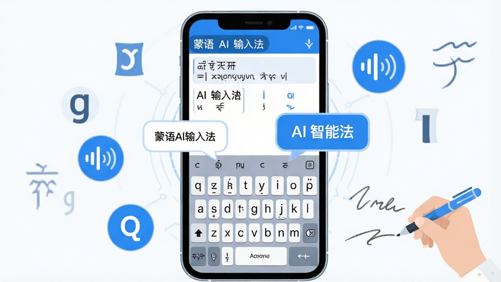һ��չʾ����AI���뷨����ȫò�ĸ���ͼ������������һ�������ֻ�����Ļ��ʾ���ļ��̲������ѡ�����������Ϸ���AI�����������ݣ��ֻ���Χ����������ĸ����������ͼ������д�ʼ�Ԫ�أ�������ñ�ƽ���Ƽ����������ɫΪ���������ɾ���࣬�����������޶�������Ԫ�أ�ͼƬ�пɰ������֡�����AI���뷨��