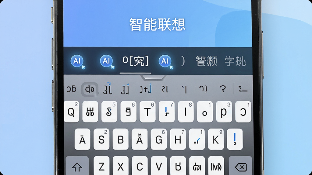 һ��չʾ����AI���뷨�������빦�ܵĽ����ͼ���ͼƬ����������Ϊ�ֻ���Ļ����Ļ����ʾ��������������Ϸ�һ�ź�ѡ��������ѡ�������з���AI��ʶ������Ϊ��ͽ�����ɫ��������ִ���ϸ�����������ʸɾ���ͼƬ�пɰ������֡��������롱