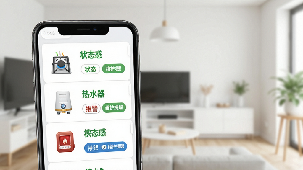ȼ����ȫ�ܼ��豸�������棬�ֻ���Ļչʾ�豸�б�������ȼ�����ˮ����������ͼ�꣬ÿ���豸����״̬��ǩ��ά�����Ѱ�ť������Ϊ���ľӼһ����������ˬ��ϸ�����������ʸ��壬�ɾ��޶���Ԫ��