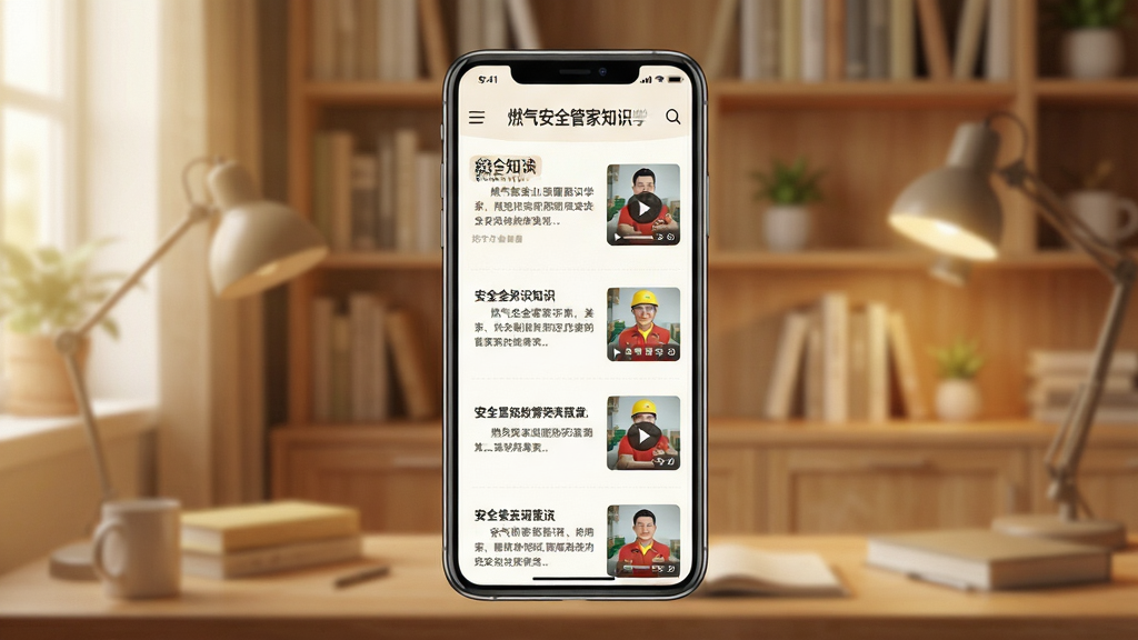 ȼ����ȫ�ܼ�֪ʶѧ��ҳ�棬�ֻ���Ļ��ʾ��ȫ֪ʶ�����б�����Ƶ���Ž��棬����Ϊ�鷿�����������ܰ��ϸ�ڱ���ͼ���Ű棬�����������ɾ��޶���Ԫ��