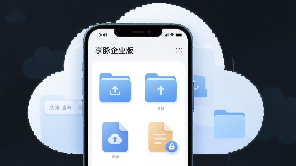 ����չʾ��������ҵ�桱�ļ��������棬�ֻ���Ļ���г��ļ��к��ĵ�ͼ�ꡣ����Ϊ�ֻ����ƶ�ͼ�ν�ϣ����Ϊ��ͿƼ��廭��ϸ�ڰ����ļ��б�ǩ���ϴ���ͷ������Ȩ��ͼ�꣬���������ɾ����޶���Ԫ�ء�