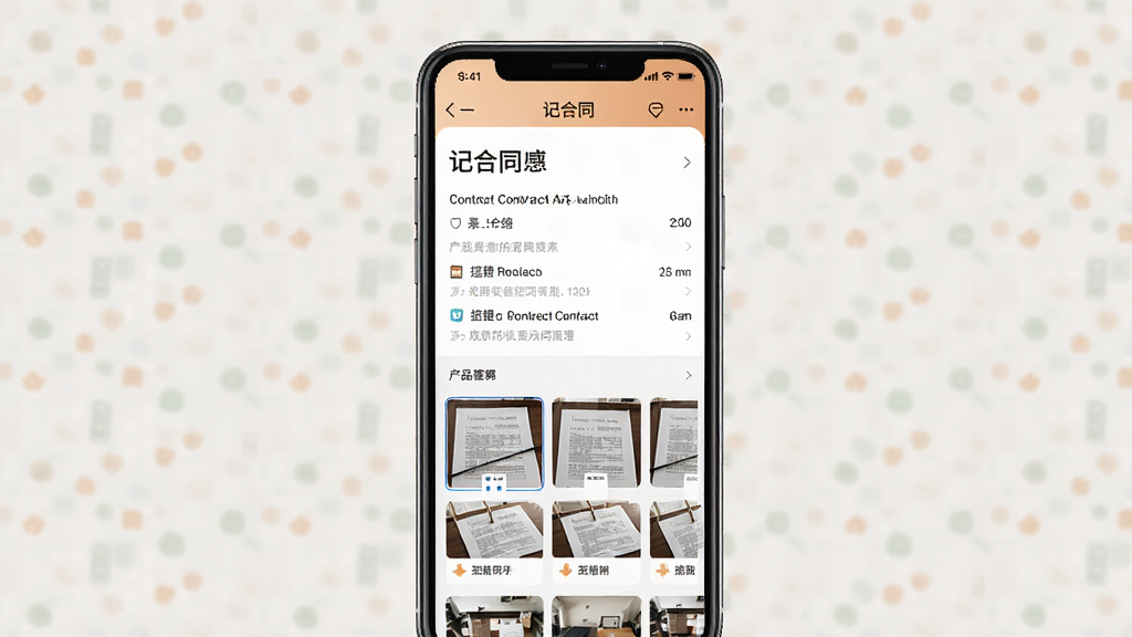 һ��չʾ���Ǻ�ͬ��APP�������������ͼƬ���ֻ���Ļ��ʾ��ͬ����ҳ���·�������ͼ�б���չʾ�����ֽ�ʺ�ͬ��Ƭ�����沼����������ɫ�ºͣ������ɾ��������������޶���Ԫ��