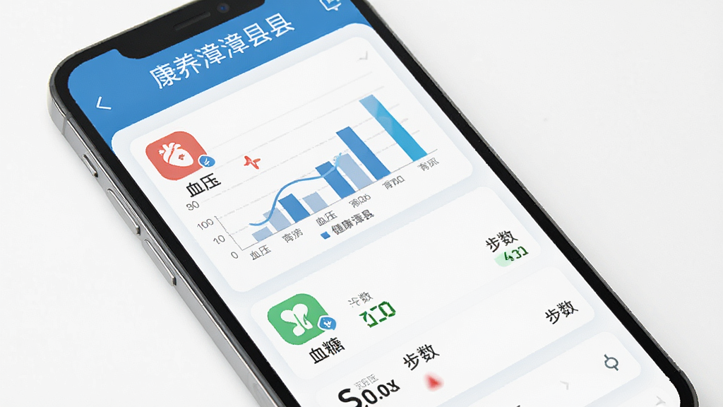�������ظ��˽�������ҳ�棬�ֻ���Ļչʾ��������ͼ�����¼�б�������Ѫѹ��Ѫ�ǡ�������ͼ�꣬��������ɫ�Ͱ�ɫΪ�������רҵ���࣬���ʸ��壬�ɾ��޶���Ԫ��
