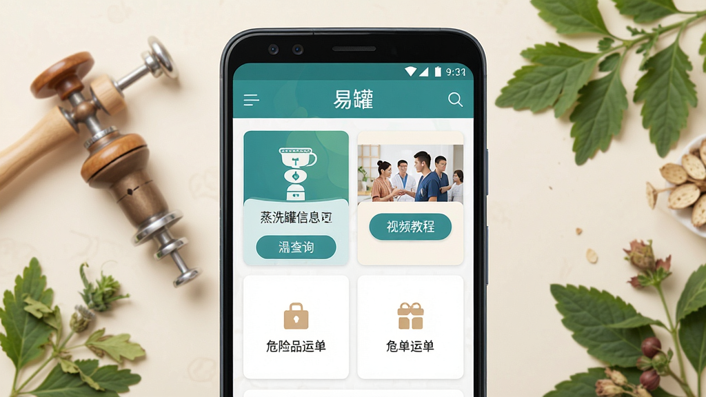 һ��չʾ�׹��ֻ�Ӧ���������ͼƬ������������һ����׿�ֻ�����Ļ����ʾ�׹�APP����ҳ��������ϴ����Ϣ��ѯ��ڡ���Ƶ�̳̰�ť��Σ��Ʒ�˵�����ģ�飬����Ϊǳɫ��ҽ���Ʒ���аι����ߺͲݱ�ֲ���׺���Ű�������������ִ�дʵ��ϸ�ڷḻ�����ʸ��壬�ɾ��޶���Ԫ�أ���Ļ�Ͽɼ����׹ޡ�����