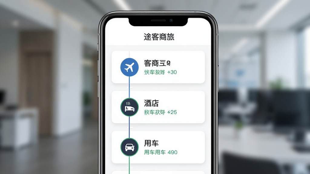 ;�����������г����ѽ��棬����չʾһ���ֻ���Ļ�ڵ�ʱ���᲼�֣�ʱ������ϵ����������к��ࡢ�Ƶꡢ�ó������ڵ�ͼ�꣬ÿ���ڵ��Ը��о���ʱ���״̬��ǩ������Ϊ��ɫ��Ƭʽ��ƣ�������������ʾ��;�����á��������������Լ���񣬻����������Ű����룬�޶���Ԫ��