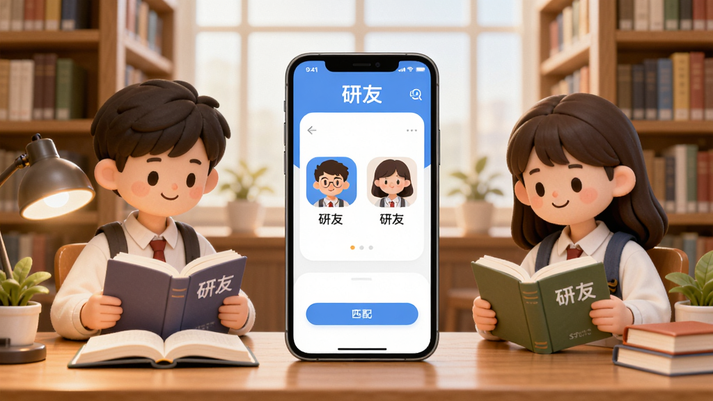 һ��AI���ɵġ����ѡ�APP����չʾͼ������������������ͨѧ����������ͼ�������Կ��飬�м���һ���ֻ���ʾ�����ѡ�ƥ����棬�������ҶԳƣ��Ű������������ܰ������ϸ�ڰ����鱾��̨�ơ���ֲ�����ʸ��壬�ɾ����޶���Ԫ��
