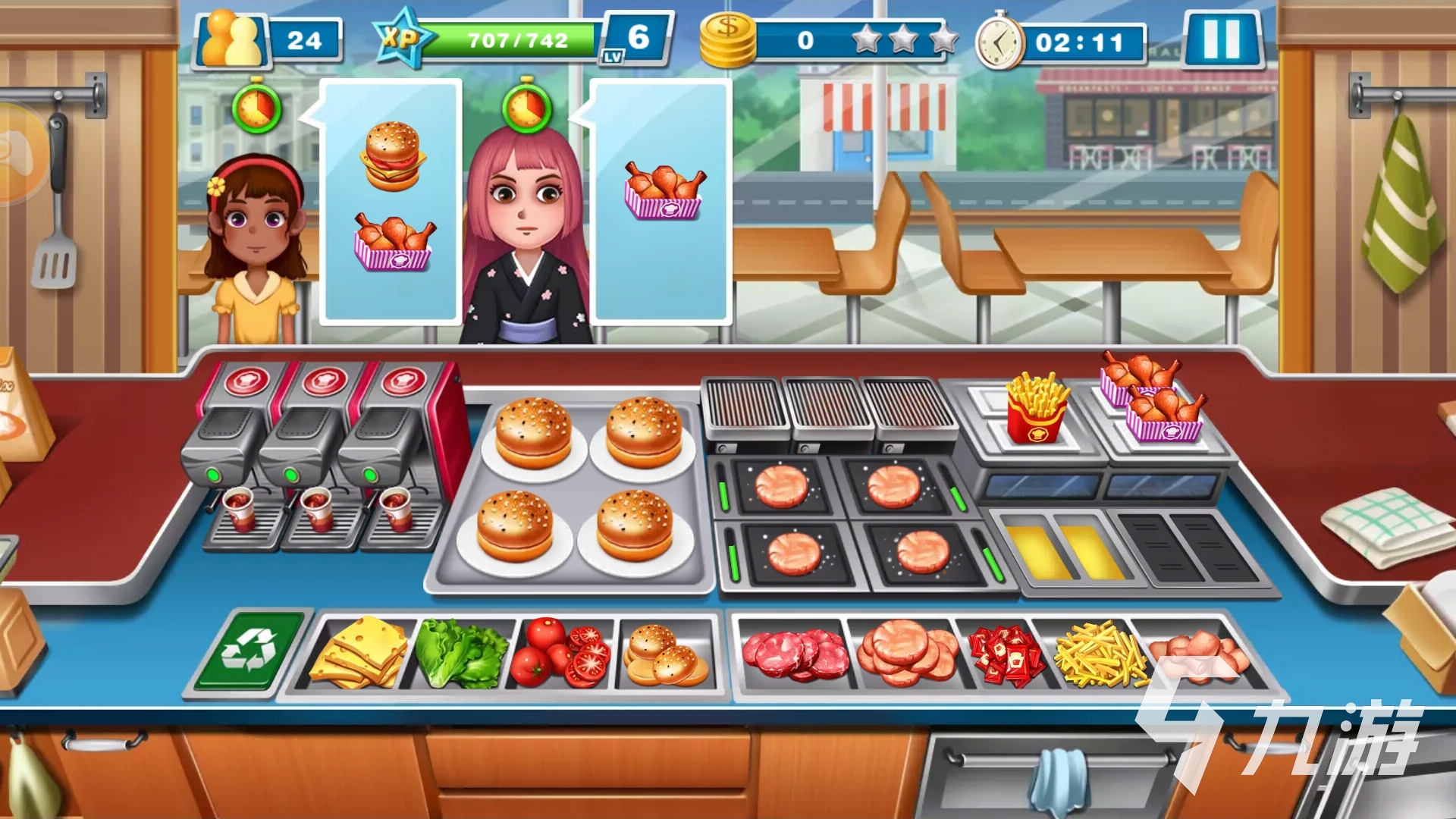 �������(com.cooking.games.happy.cooking.dinner.story) �����淨 ģ�⾭Ӫ ��ʳ���� ��������