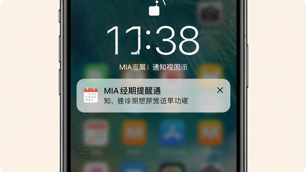MIA��������֪ͨ����չʾ������Ϊ�ֻ��������浯������֪ͨ��Ƭ�����־��У��Ű��࣬�����ܰ���ţ�ϸ�ڰ�������ͼ�ꡢ�������ֺ��ֻ�ʱ����ʾ�����ʸ���ɾ��޶���Ԫ��