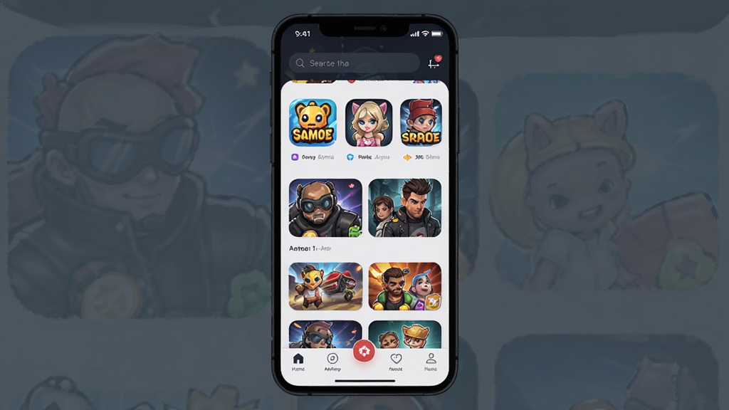 һ��չʾ������GAMEӦ����������ֻ���Ļ��ͼ���廭��������������ɫ�������ֻ���Ļ����Ļ����ʾ������GAMEӦ����ҳ�����������������·������Ŷ����Ϸͼ����Ƽ�λ���ײ������������ɼ������岼�����࣬����ִ��Ƽ��У�ϸ�ڷḻ�������������ɾ��޶���Ԫ��