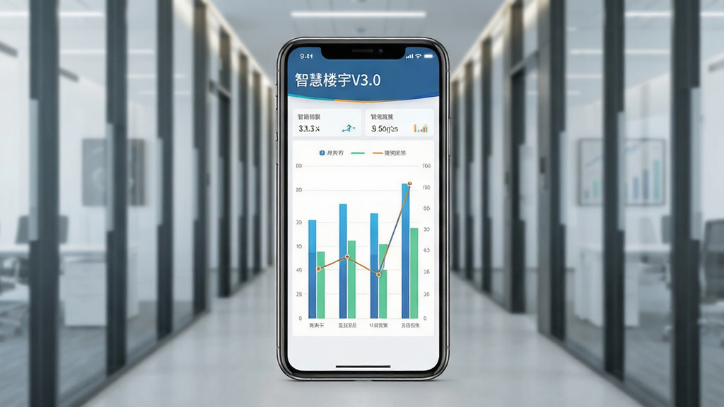�ǻ�¥��V3.0�ܺ�ͳ��ҳ�棬�ֻ���Ļչʾ��״ͼ������ͼ��ϵ��ܺ����ݿ��壬����Ϊ�ִ��칫¥���ȣ��������С��ǻ�¥��V3.0�����ֱ�ʶ�������ˬ�����Ű������ϸ�ڷḻ�����ʸ��壬�ɾ��޶���Ԫ��